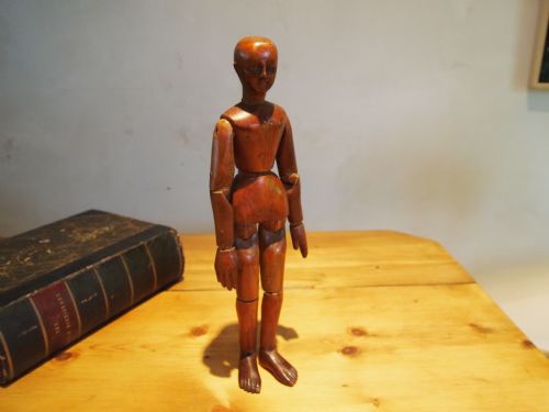 fig 2. Mannequin Victorian artist lay figure fully articulated Pitch Pine c1880