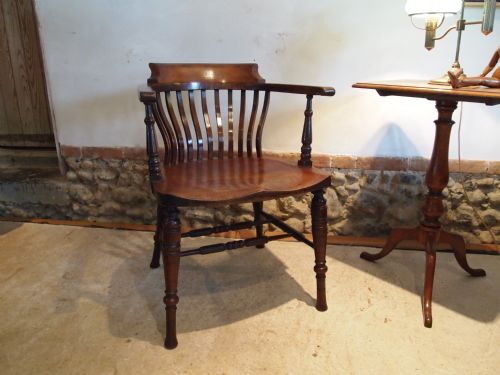 fig 2. Chair Victorian fine quality solid Walnut desk chair c1880