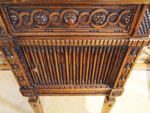 fig 2. Table bedside cabinet hall or lamp table Victorian carved Walnut c1890