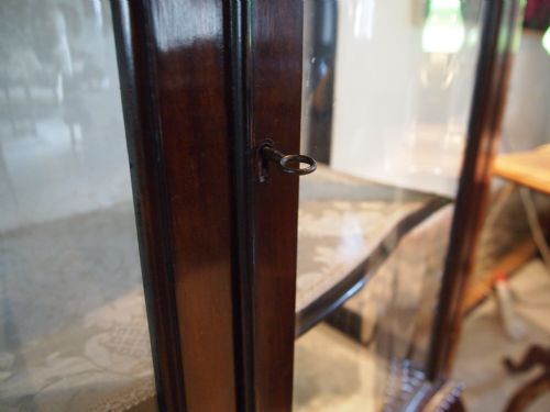 fig 2. Cabinet display Victorian Mahogany Chippendale revival fine quality c1890