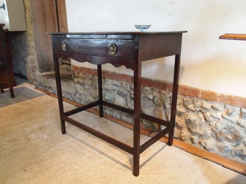 Table Lowboy George III Oak Elegant Country Table C1790