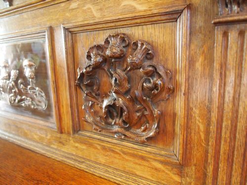 fig 3. Table Arts and Crafts hall table Glasgow school stunning Oak c1880