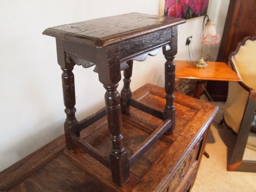 Stool Joint Stool Charles I Oak Joint Stool Great Example C1640