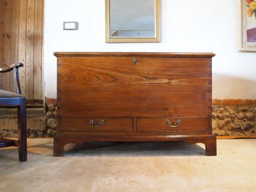 Chest Trunk Coffer Mule Chest George III Elm C1800