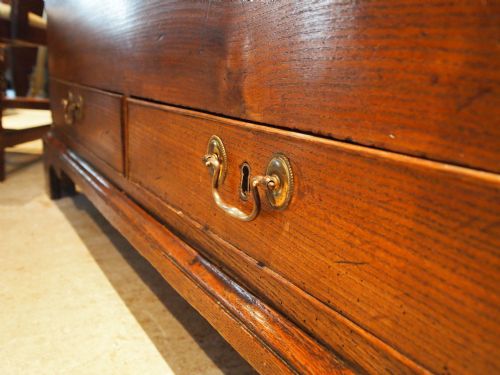 fig 1. Chest trunk coffer Mule chest George III Elm c1800