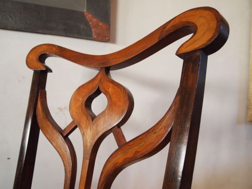 fig 1. Chair fine quality Arts and Crafts armchair c1900