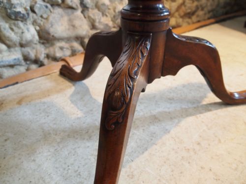 fig 3. Table stunning George III snap top Mahogany Chippendale period table c1770