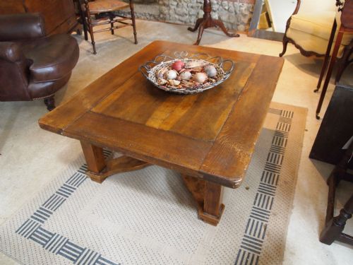 fig 1. Table coffee table Victorian period Elm and Walnut c1870