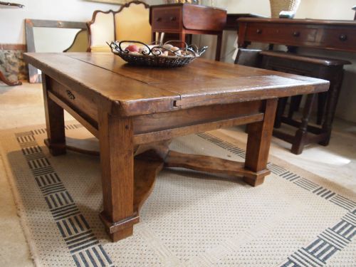 fig 3. Table coffee table Victorian period Elm and Walnut c1870