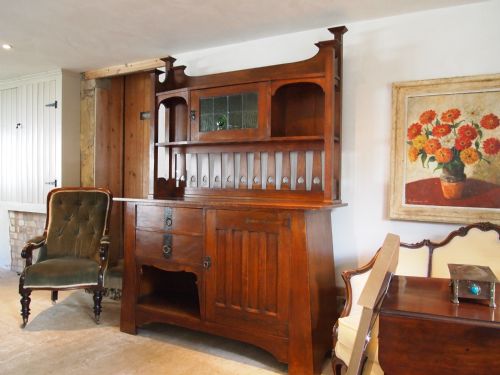 Dresser Sideboard Arts and Crafts by P E Gane of Bristol C1890