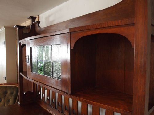 fig 1. Dresser sideboard Arts and Crafts by P E Gane of Bristol c1890