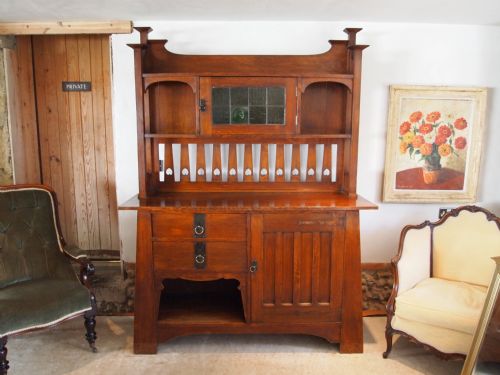 fig 3. Dresser sideboard Arts and Crafts by P E Gane of Bristol c1890