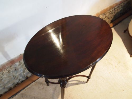 fig 1. Table Fine Edwardian Mahogany Lamp side or hall table c1900