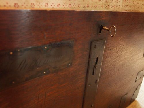 fig 2. Chest coffer coffee table George III Oak Colonel Parkinson Lamberts London c1810