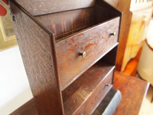 fig 3. Candle box Rare George III Oak twin compartment Salt or candle box c1790