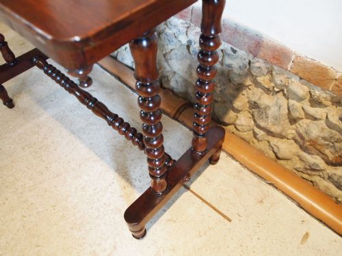fig 2. Table Victorian Mahogany side games chess Satinwood and walnut c1870