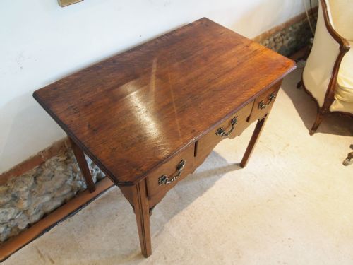 fig 1. Table lowboy side lamp hall console table George III Oak c1770