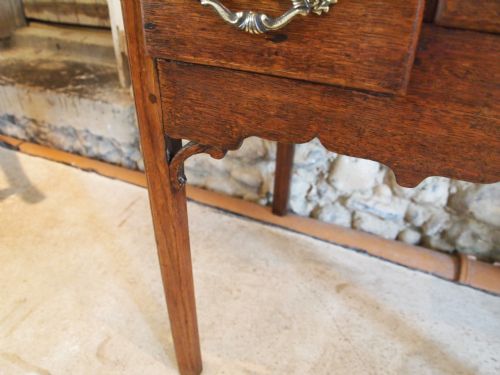 fig 3. Table lowboy side lamp hall console table George III Oak c1770
