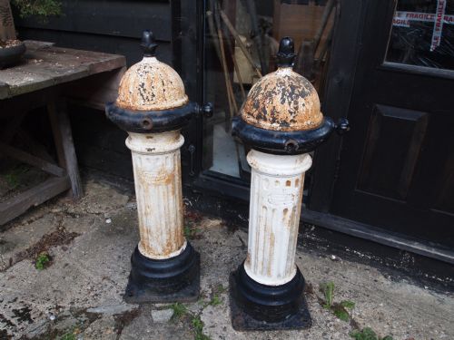 A Rare Pair of Victorian Cast Iron Fire Hydrants Glenfield & Kennedy Kilmarnock