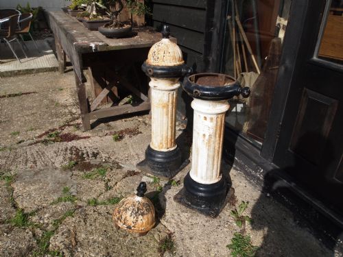 fig 2. A rare pair of Victorian cast iron fire hydrants Glenfield & Kennedy Kilmarnock