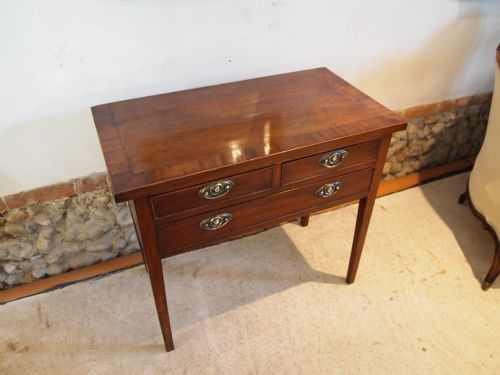 fig 1. Table lowboy console lamp side table George III Mahogany c1800