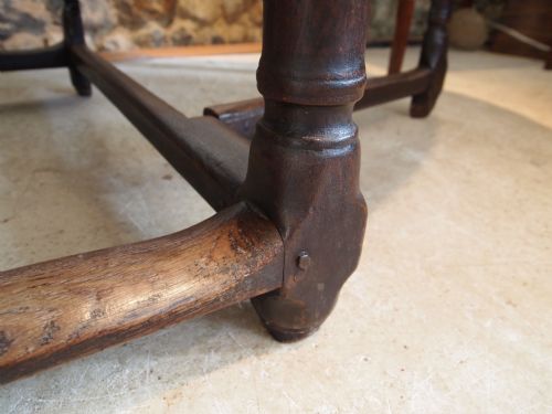 fig 2. Table Oak 17th century William and Mary gateleg table rare split legs c1690