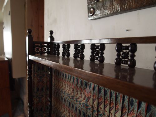 fig 2. Bureau Arts and Crafts Walnut 'The Medina Bureau' Liberty and co c1889 