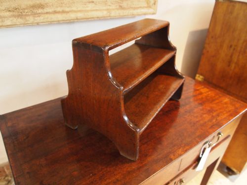 Shelves a Rare Set of George III Mahogany Apprentice Miniature Shelves C1790