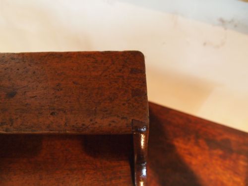 fig 1. Shelves a rare set of George III Mahogany apprentice miniature shelves c1790