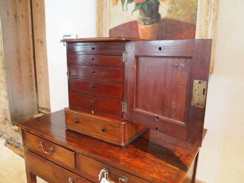 fig 1. Chest of drawers Victorian Mahogany miniature apprentice collectors chest c1880