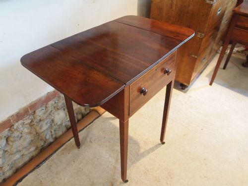 fig 2. Table Lamp sewing work table George III Mahogany c1810