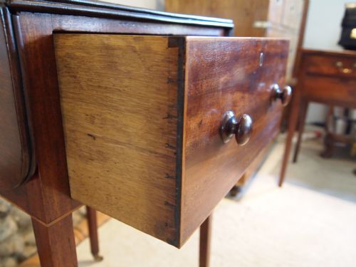 fig 3. Table Lamp sewing work table George III Mahogany c1810