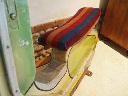 fig 2. Fairground ride 1950's scooter Brighton pier wooden carousel scooter