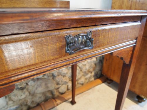fig 2. Desk writing table Arts and Crafts Oak manner of Liberty c1900