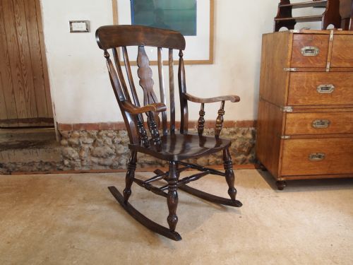 Chair Rocking Chair Victorian Windsor Beech, Ash and Elm C1870