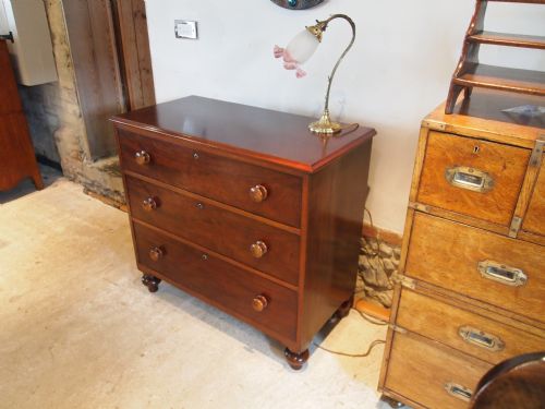 Chest of Drawers Victorian Mahogany Small Size C1890