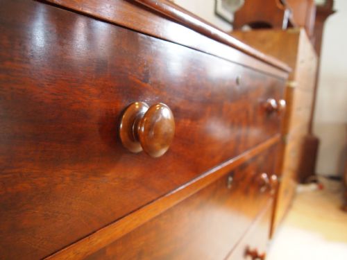 fig 2. Chest of drawers Victorian Mahogany small size c1890