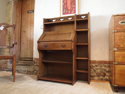 Bureau Bookcase Liberty and Co Arts and Crafts 'The Moreton' Oak C1907