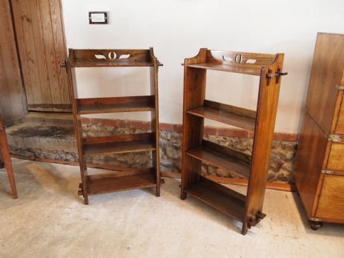 Bookcases a Rare Pair of Oak Arts and Crafts Open Bookcases C1900