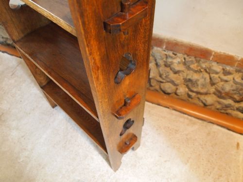 fig 2. Bookcase Arts and Crafts Liberty and Co Oak open bookcase. c1907
