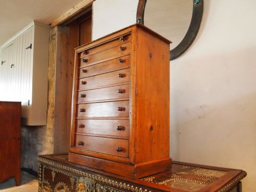 Chest of Drawers Collectors Chest Specimen Drawers Victorian Pine C1870