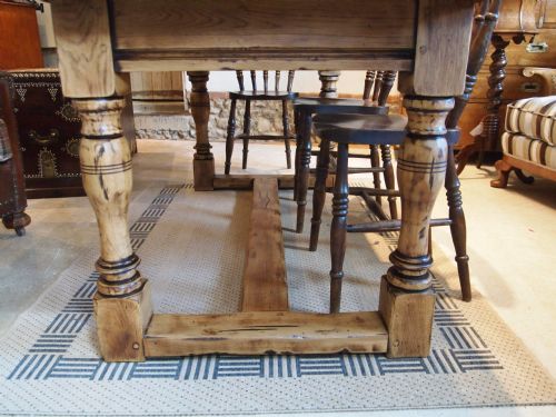 fig 2. Table Oak refectory kitchen dining table c1920