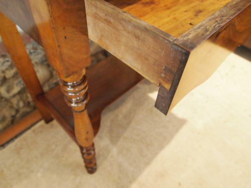 fig 3. Table washstand Victorian period French figured Walnut and marble c1880