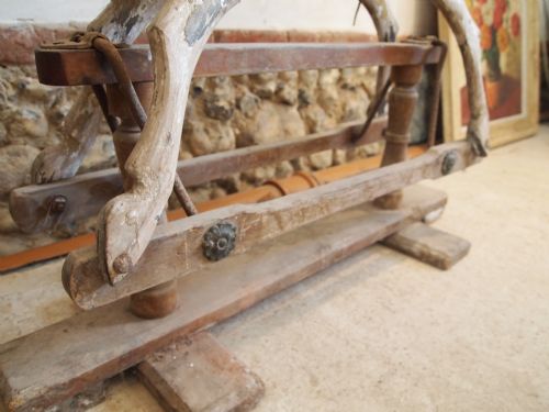 fig 2. Rocking horse Victorian child's unrestored original condition c1900