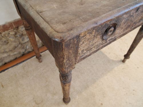 fig 1. Table solid French Walnut Victorian period in original paint c1880