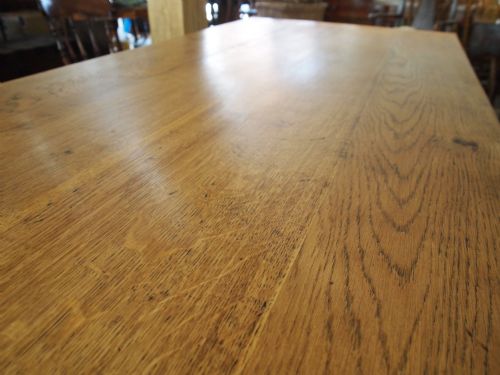 fig 2. Table English Oak refectory kitchen dining table c1920