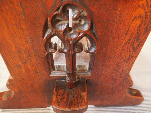 fig 1. Table Arts and Crafts Gothic English Oak refectory dining table c1890