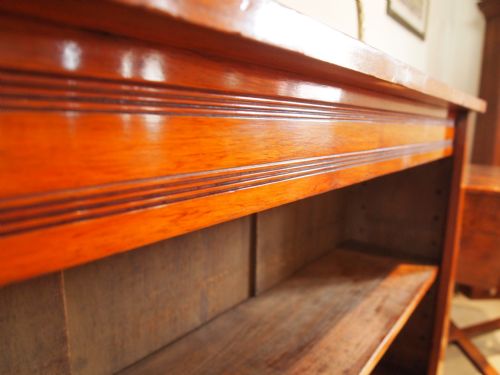 fig 2. Bookcase Victorian Mahogany adjustable shelves c1890