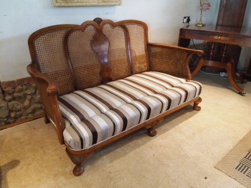 fig 1. Sofa Settee Walnut Bergere Designer Guild Omnion c1920