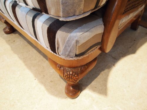 fig 3. Sofa Settee Walnut Bergere Designer Guild Omnion c1920